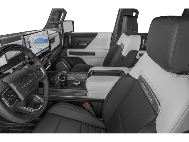 Interior view of 2026 Hummer EV Pickup passenger seating