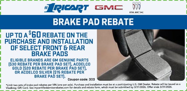Brake Pad Rebate